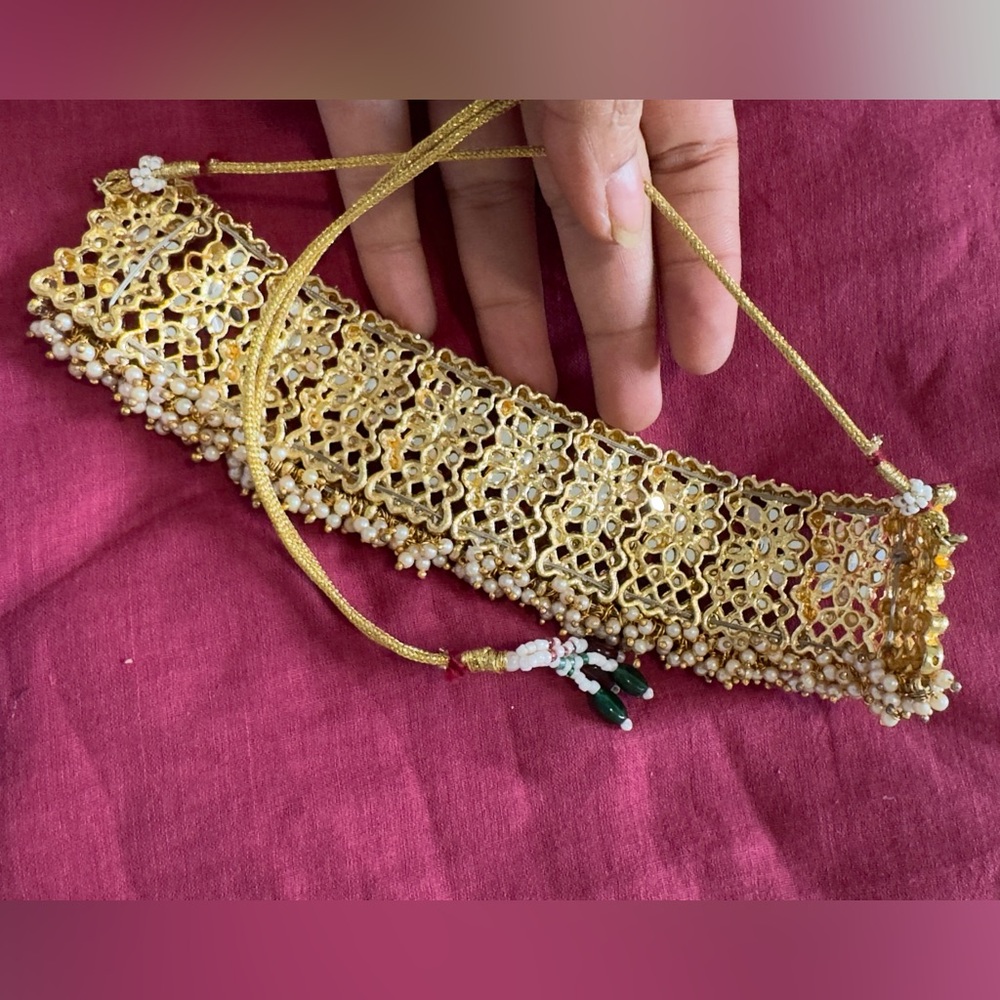 Brand new designers original Indian Pakistani Beaded Festive Choker necklace - Picture 4 of 4